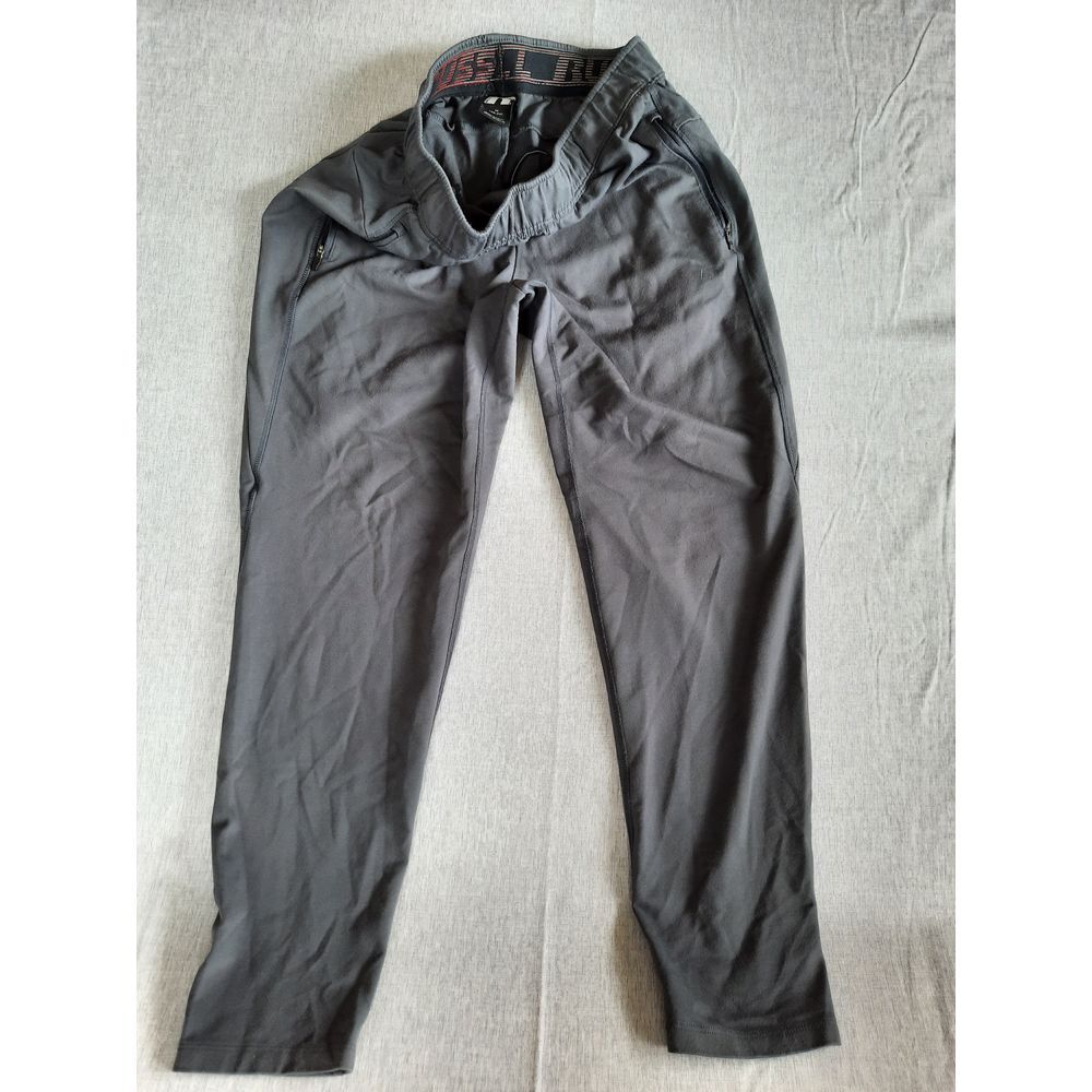 Russell Men Medium Replicator Waistband Stretch Drawstring Black Jogger Pants